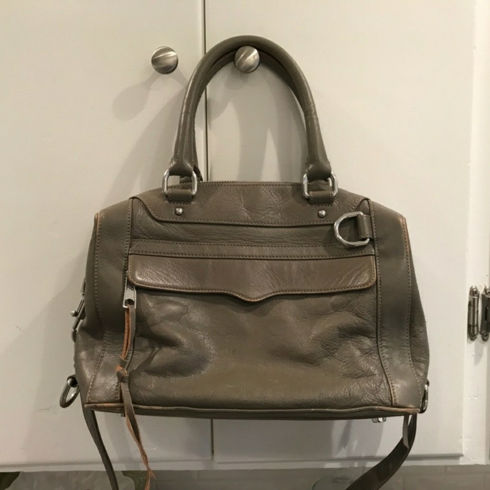 Rebecca Minkoff genuine Gray leather bag